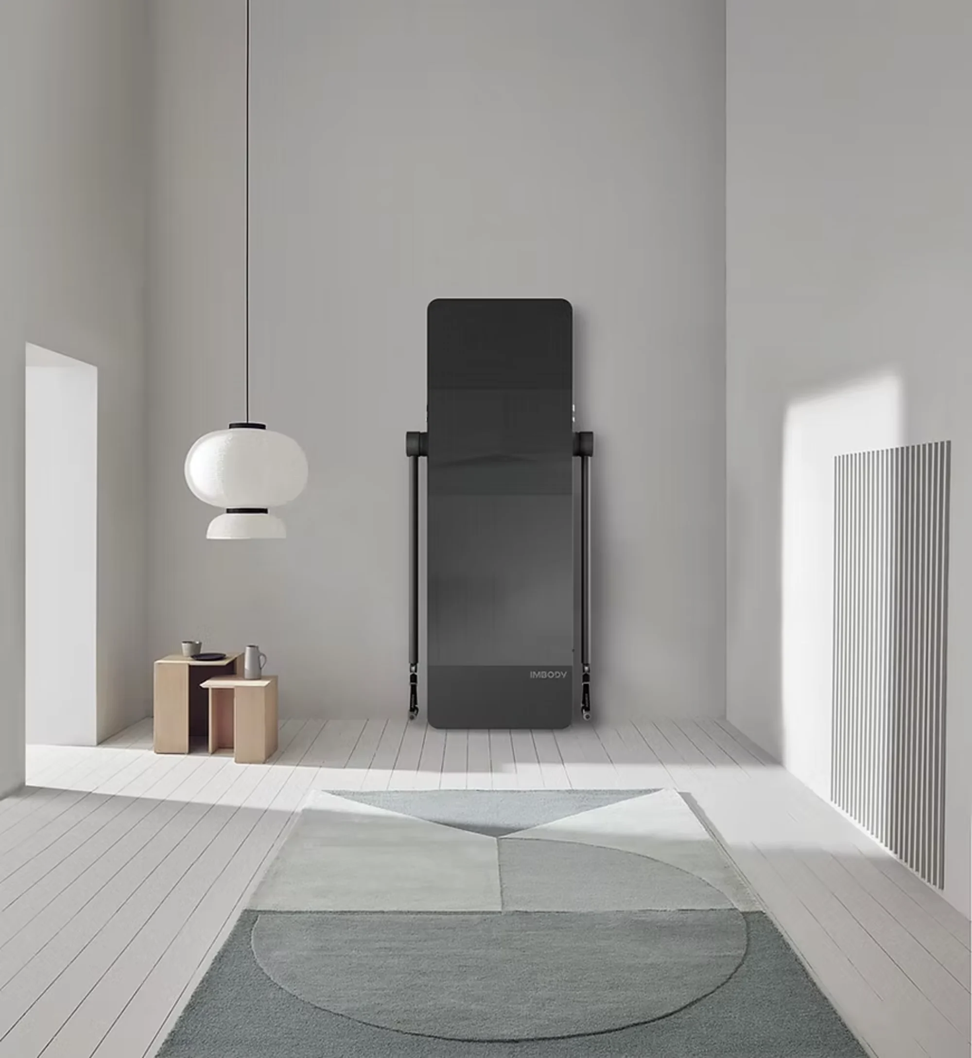Opgeklapte imbody Pro S in een minimalistische ruimte